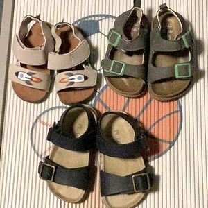 Like new boy sandals 3 pair